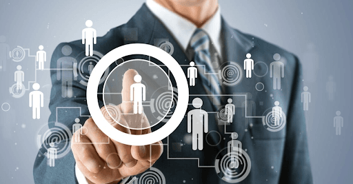 Man in office for recruitment process outsourcing